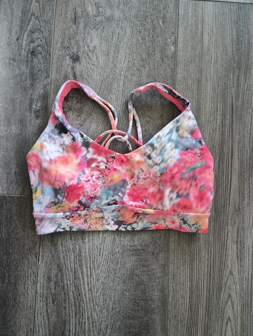Athleta Solace Floral Sports Bra